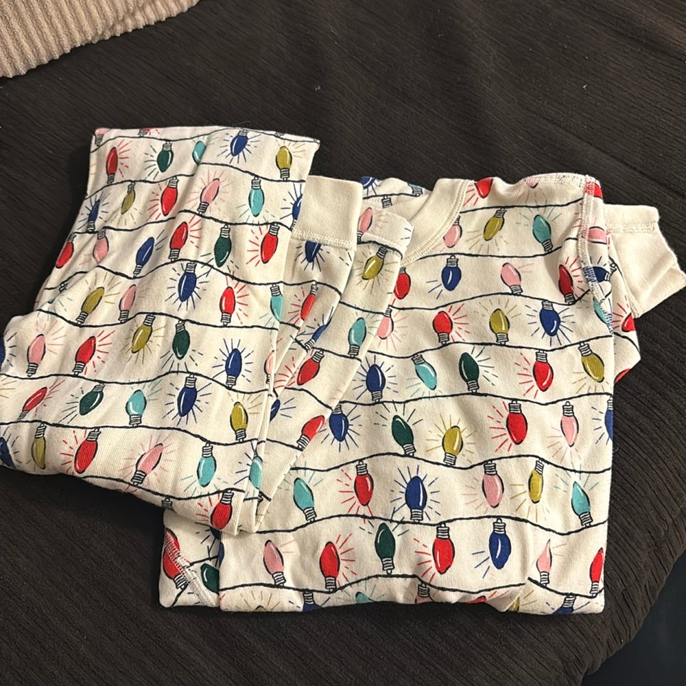 Kids Christmas lightbulb pjs